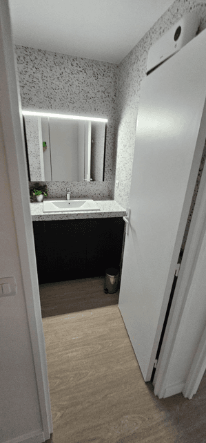 Salle de bain après rénovation - Vue 1
