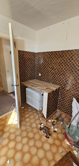 depose plan de travail cuisine en renovation pendant travaux